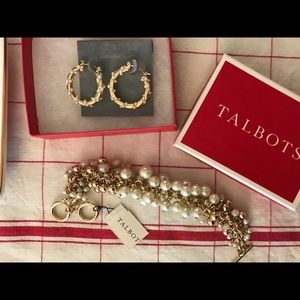 Talbots bracelet and earrings.
